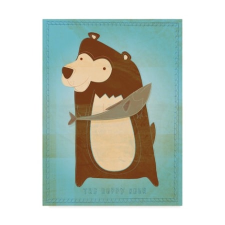 John W. Golden 'The Happy Bear' Canvas Art,14x19